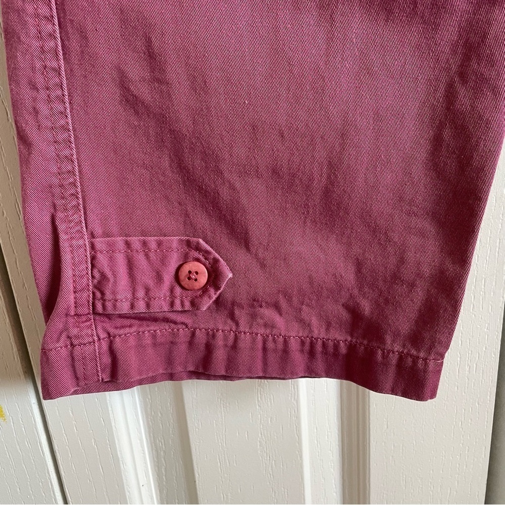 Christopher & Banks Cropped Pants Women’s 6 Pink Button Flap Pocket Y2K Casual - Picture 5 of 14